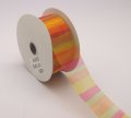 Organza With Printed Stripes Ribbon - 8259M3-C