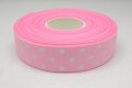 Printed Ribbon - 7/8 - AA301G - Lt Pink/White