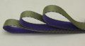 Double Face 2 Colour Satin Ribbon (3/8) - Olive / Purple
