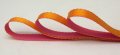 Double Face 2 Colour Satin Ribbon (3/8) - Orange / Pink