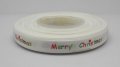 Printed Christmas ribbon - 3/8' - Merry Xmas